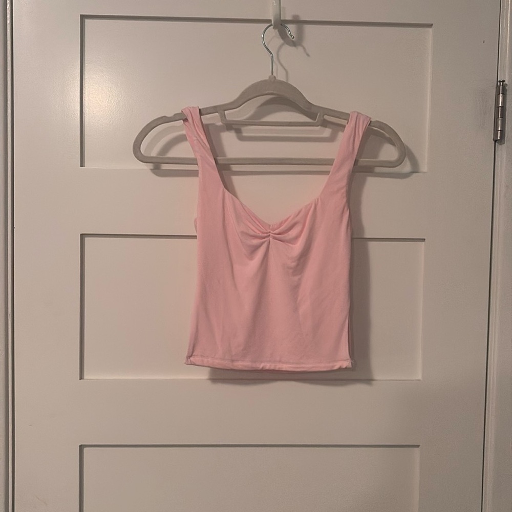 Pink White Fox Tank top